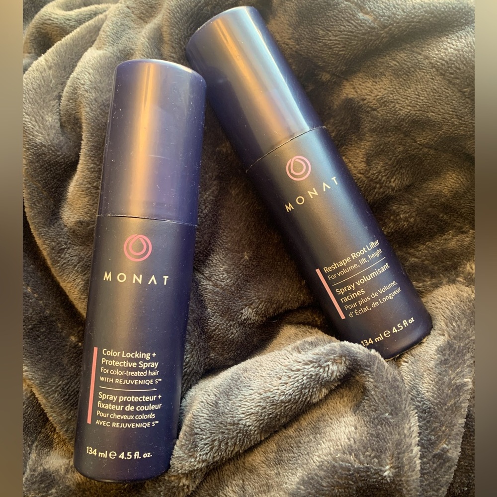 MONAT color locking spray full sized.  MONAT reshape root lifter